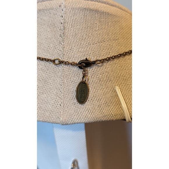 KENNY MA San Francisco Blue Floral Swarovski Crystal Necklace 15.5 To 16.5” - Picture 7 of 9